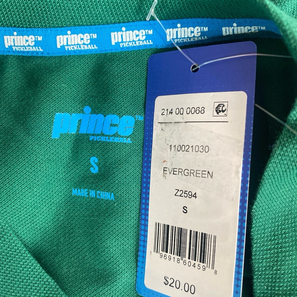 Prince Pickleball Women's Evergreen Short Sleeve Cropped Shirt Size S NWT - Picture 3 of 5